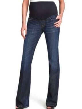 Citizens Of Humanity Dark Blue Straight-Leg Jeans Maternity Size 27